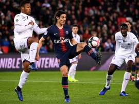 Cavani, seul buteur. AFP
