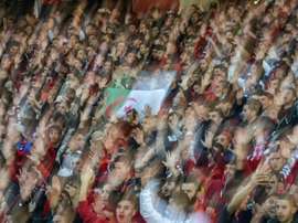 Les stades de foot comme lieu de manifestation. AFP