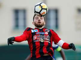 Sébastien Flochon lors d'un match de National . AFP
