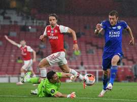Jamie Vardy, artilheiro isolado da Premier League. AFP