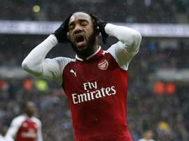 Lacazette, lesionado. AFP