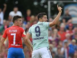 Lewandowski a marqué l'unique but. AFP