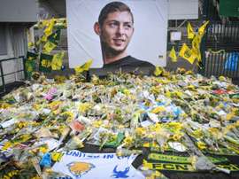 Hommage à Emiliano Sala au stade de La Beaujoire à Nantes le 8 février 2019. AFP