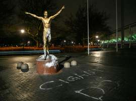La statue de Zlatan une fois de plus attaquée. AFP