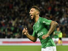 À Saint-Etienne, Bouanga veut imiter Aubameyang. AFP
