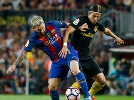 Pourquoi Filipe Luis n'a jamais demandé son maillot à Messi. AFP