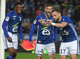 Compos officielles Strasbourg-Guigamp, Ligue 1, J32, 13/04/2019. AFP