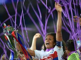Wendie Renard veut rester à Lyon le plus longtemps possible. AFP