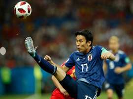 Makoto Hasebe lors du 8e de finale du Mondial face à la Belgique. AFP
