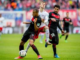 Empate frente ao Ingolstadt 04 compromete título para o RB Leipzig. AFP