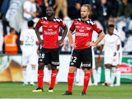 Guingamp ne parvient pas à aller de l'avant. AFP