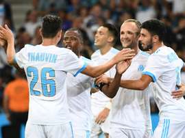 A equipe de Rudi Garcia bateu o Domzale por 3-0. AFP