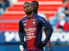 Claudio Beauvue contre Strasbourg, le 17 février 2019 au stade Michel-d'Ornano. AFP