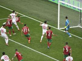 Iran's goal came late on, during added time. AFP