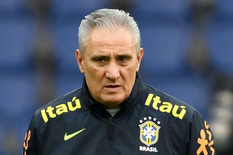 Tite a évoqué Neymar. AFP