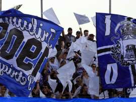 Des supporters de Bastia lors d'un match contre le PSG. AFP