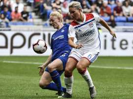 La milieu de terrain de Lyon Amandine Henry. AFP