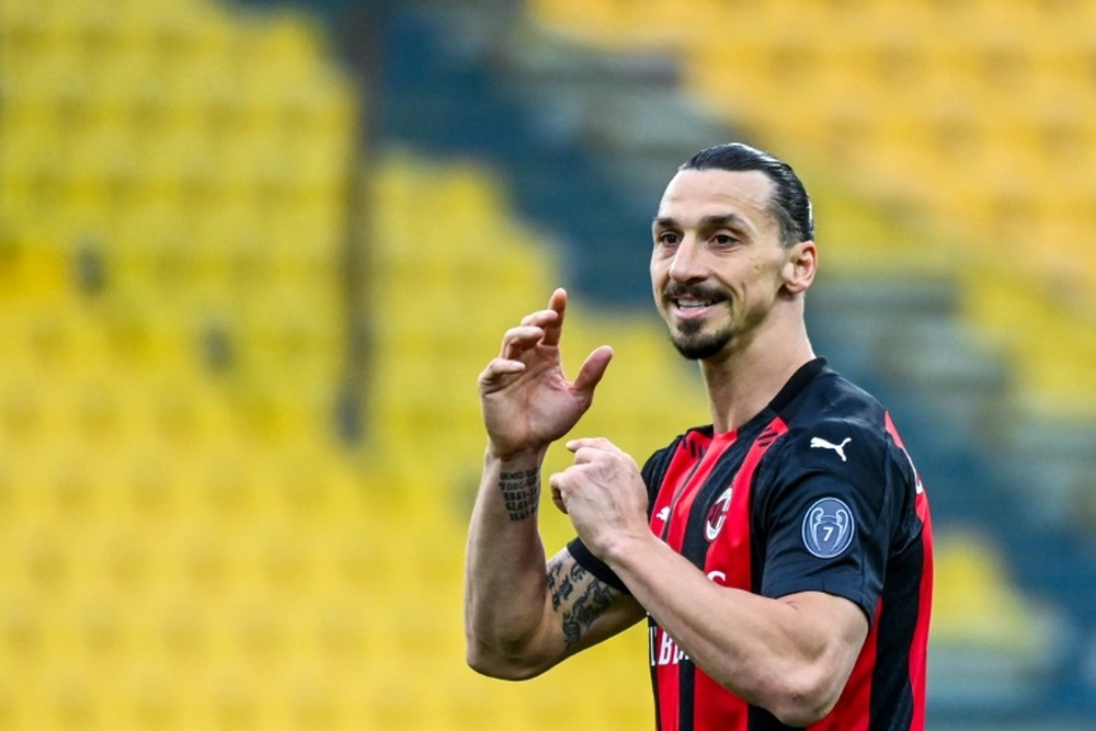 Ibra ao seu melhor estilo. AFP