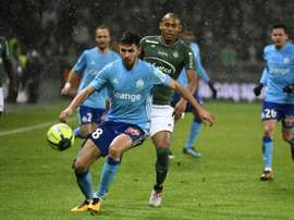Les compos probables du match de Ligue 1 entre l'ASSE et Marseille. AFP