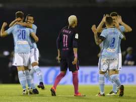 Le Barça de Neymar battu par le Celta Vigo au stade Balaidos, le 2 octobre 2016. AFP