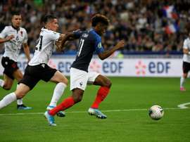 Les Bleus régalent avec Coman l'artificier. AFP