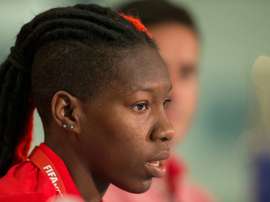 La défenseur canadienne Kadeisha Buchanan à Edmonton, lors de la Coupe du monde. AFP