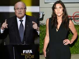 Solo said Blatter sexually harassed her at the 2013 Ballon d'Or ceremony. AFP