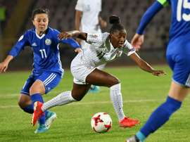 L'attaquante Kadidiatou Diani prolonge jusqu'en 2023 avec le PSG. AFP