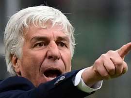 Gian Piero Gasperini lors du match de championnat contre l'Inter. AFP
