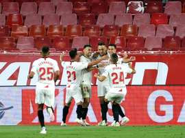Le Séville FC a un pied en C1. AFP