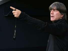 Joachim Löw dirige une séance dentraînement avec la Mannschaft. AFP