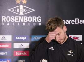 Bendtner may have his contract terminated at Rosenborg. AFP