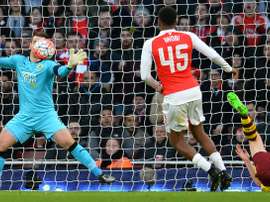 Le gardien Tom Heaton lors du match Arsenal-Burnley en Coupe d'Angleterre à Londres. AFP