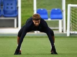 Le milieu de terrain offensif anglais Dele Alli lors d'un entraînement. AFP