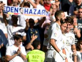 Hazard préfère ne pas affronter les Bleus avec Benzema dans l'équipe. AFP