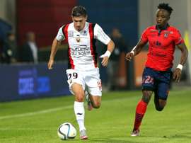 Le défenseur de Southampton Jérémy Pied, alors sous le maillot de Nice, lors d'un match de L1. AFP