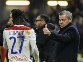 Bruno Génésio s'est confié pour le match Lyon-Barcelone. AFP