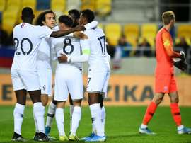 Les Bleuets vainqueurs en Slovaquie au terme d'un match fou. AFP