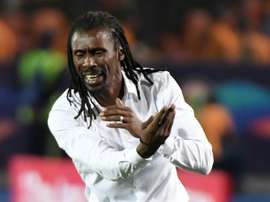 Aliou Cissé lors de la défaite face à l'Algérie en finale de la CAN. AFP