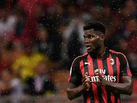 Le milieu de terrain de l'AC Milan Franck Kessié. AFP