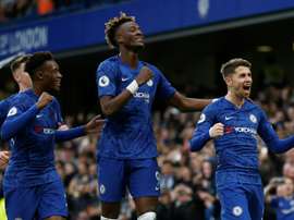 Hudson-Odoi would love to play alongside Jadon Sancho at Chelsea. AFP