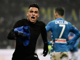 Le Racing gagne à chaque fois que Lautaro joue avec l'Inter. AFP