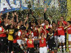 L'Independiente Santa Fe victorieux du premier championnat féminin de l'histoire du football. AFP