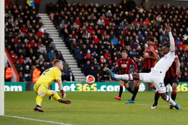 Aaron Ramsdale, el positivo del Bournemouth. AFP