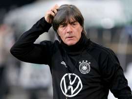 Joachim Löw lors dune séance dentraînement à Wolfsburg. AFP