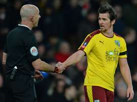 Joey Barton pictured in FA Cup action for Burnley in 2016. AFP