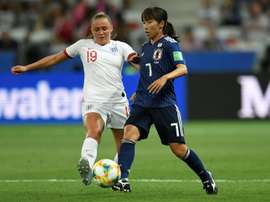 Georgia Stanway et Emi Nakajima, le 19/06/19. AFP