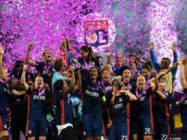 O Lyon voltou a ganhar a final, deste vez, contra o Wolfsburgo. EFE