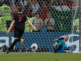 Rakitic, otra vez héroe croata. AFP
