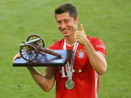 Lewandowski in vetta alla classifica. AFP